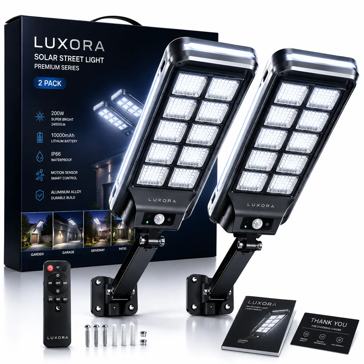 LUXORA™ – Intelligente Solar-Außenleuchten